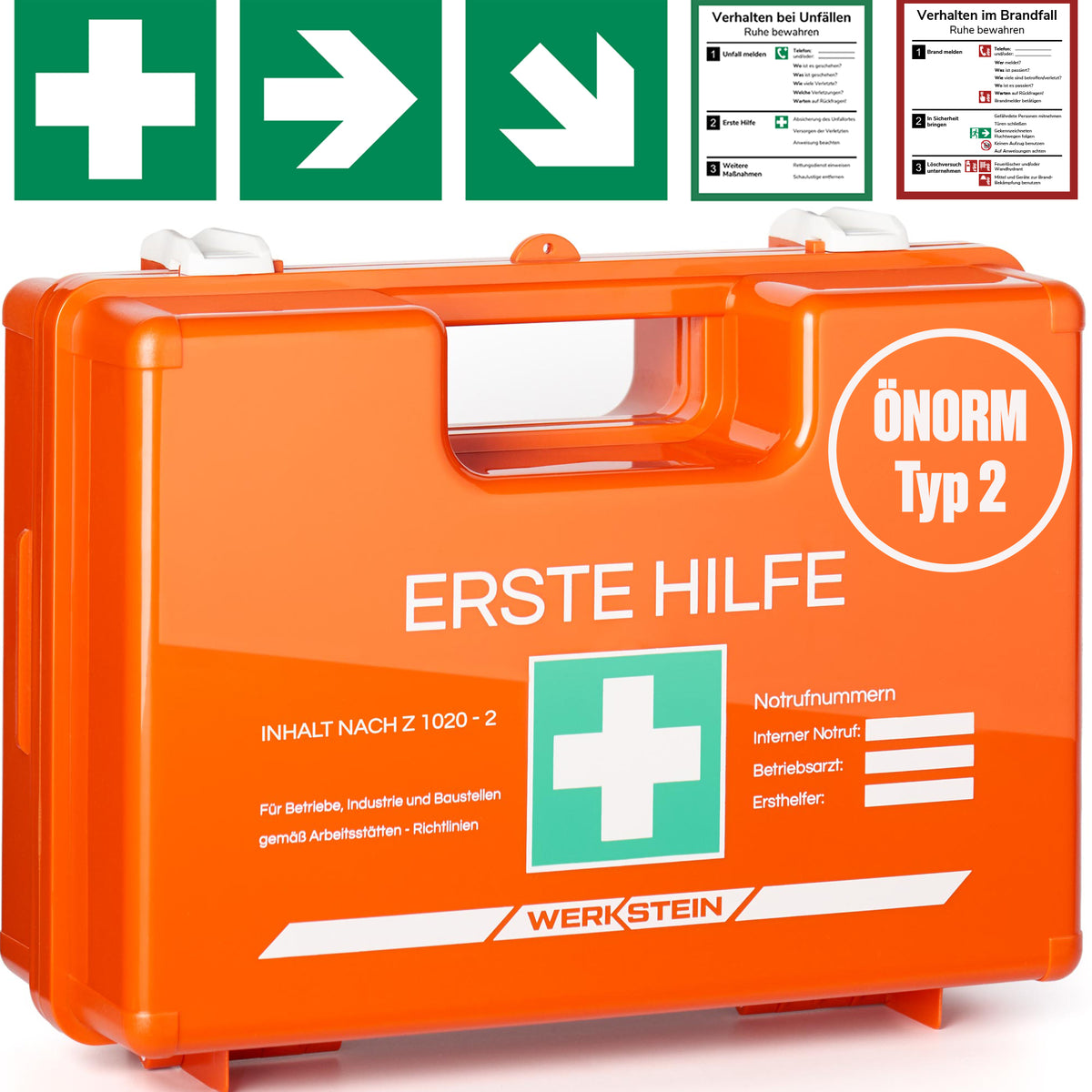 Erste Hilfe Kasten ÖNORM Z1020 Typ2