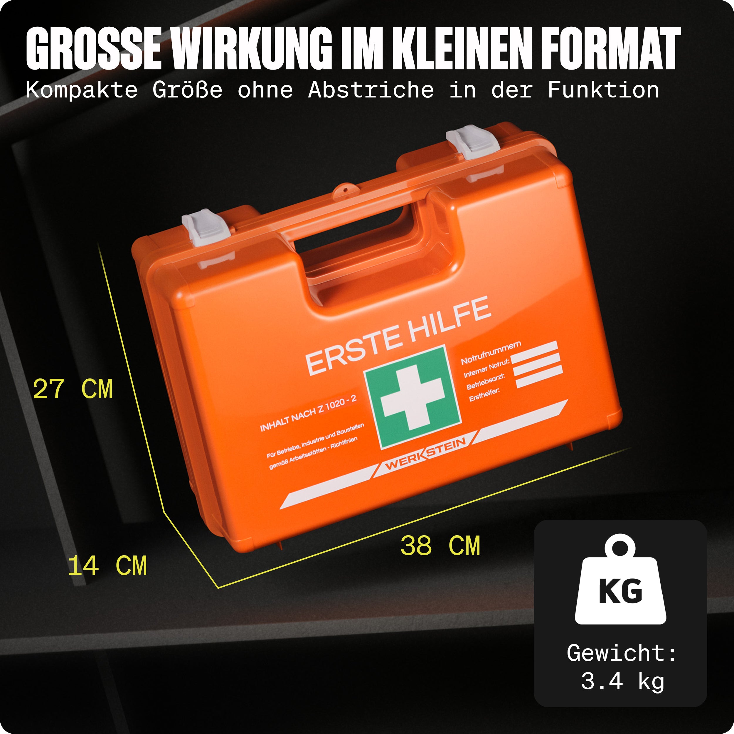 Erste Hilfe Kasten ÖNORM Z1020 Typ2